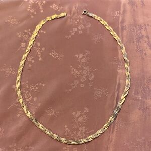 Elegant sterling Silver Braided Necklace
